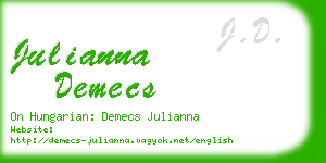 julianna demecs business card